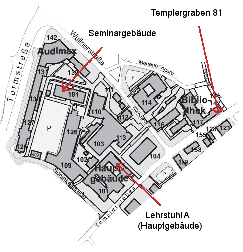 Lageplan Nordwest